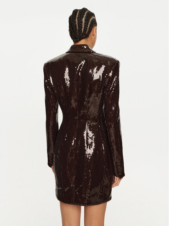 ROTATE ROTATE Coctailkleid Basha 1127522910 Braun Regular Fit