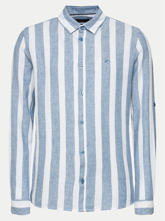 indicode chemise donuld 20-458 bleu regular fit