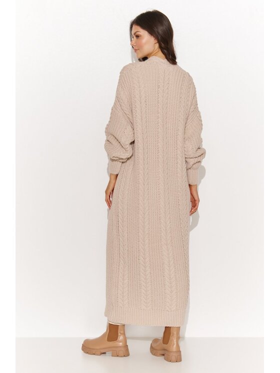 Makadamia Makadamia Sweter S175 Beżowy Loose Fit
