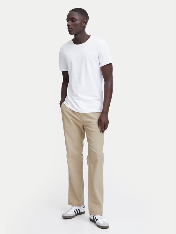 Blend Blend Παντελόνι υφασμάτινο 20716614 Μπεζ Straight Fit