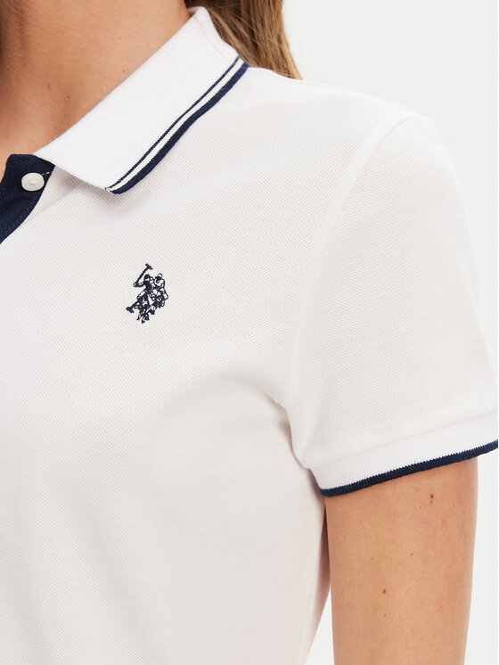 U.S. Polo Assn. U.S. Polo Assn. Kasdieninė suknelė WUP1312 Balta Regular Fit