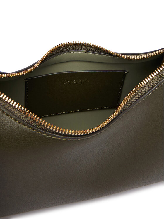 Calvin Klein Calvin Klein Дамска чанта Foil Logo Small Shoulder Bag LV04F3890G Тъмнозелен