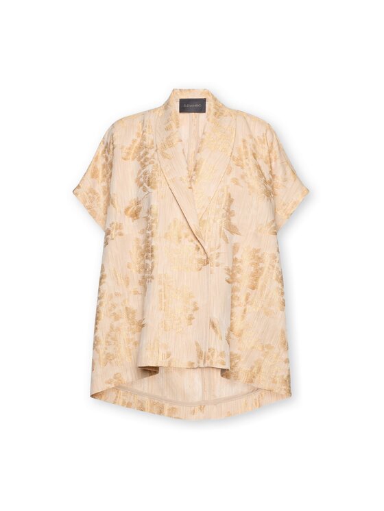 Elena Mirò Elena Mirò Cappotto invernale R060E000123N001 Crema Boxy Fit