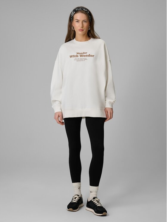 4F 4F Bluza 4FRSS26TSWSF2993-11S Biały Oversize