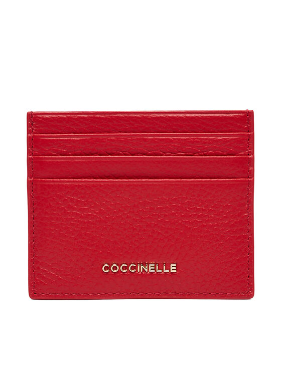 Coccinelle Etui na karty kredytowe MW5 Metallic Soft E2 MW5 12 95 01 Czerwony