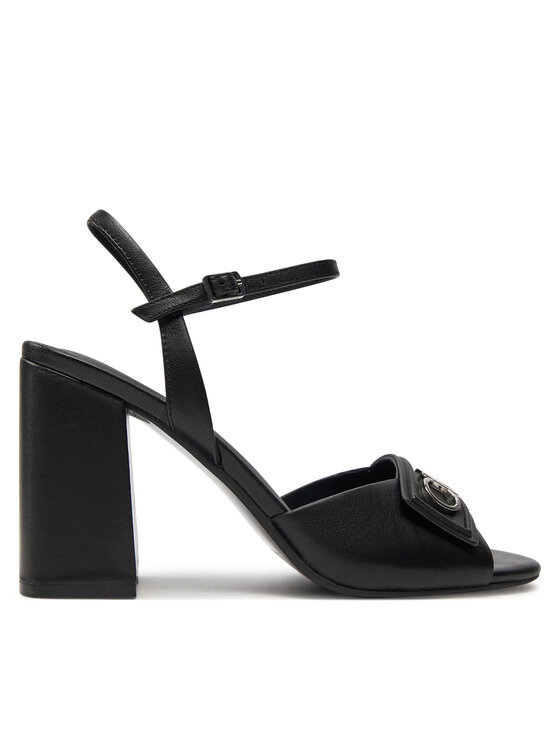 Sandale Calvin Klein Heel Sandal 85 Relock Lth HW0HW01937 Negru