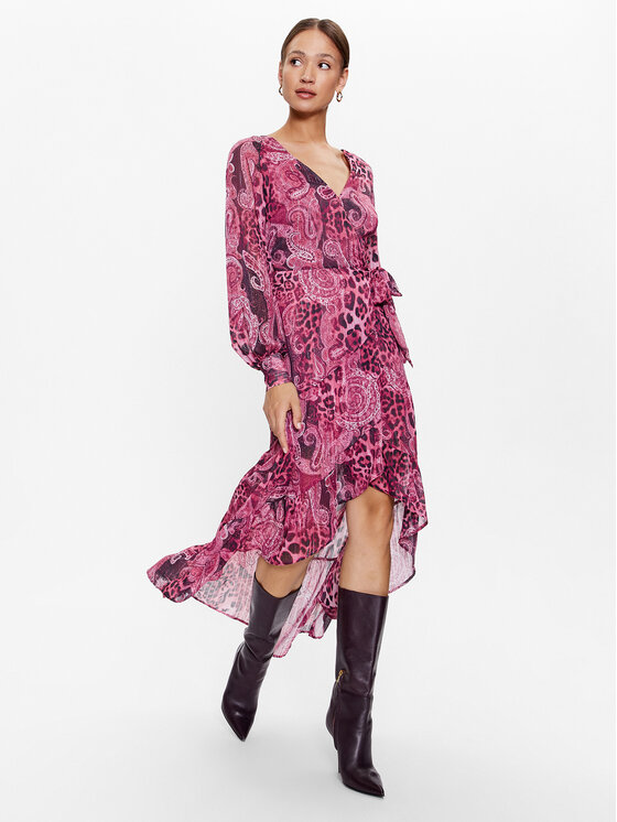 Guess Guess Hétköznapi ruha W3YK4 8WFJJ2 Rózsaszín Regular Fit