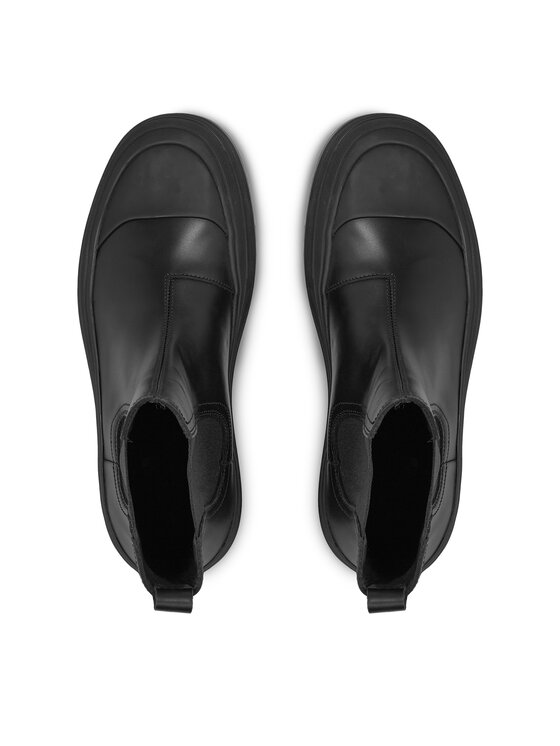 Calvin Klein Calvin Klein Kotníková obuv s elastickým prvkem Chelsea Boot High HM0HM01215 Černá