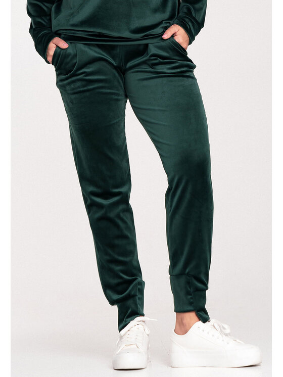 FIGL FIGL Dámske nohavice M746 Zelená Regular Fit
