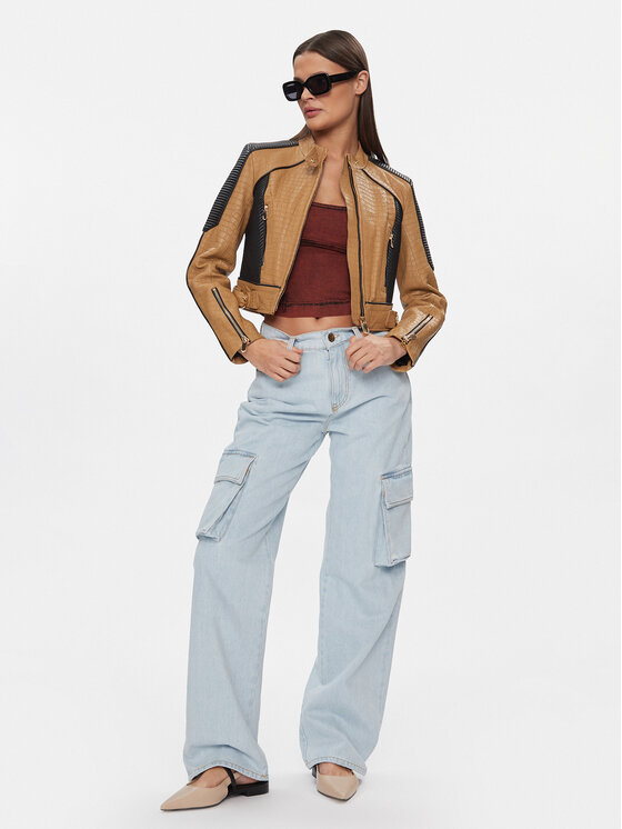 PINKO Pinko Jeansy Caty 102942 A1MV Błękitny Cargo Fit