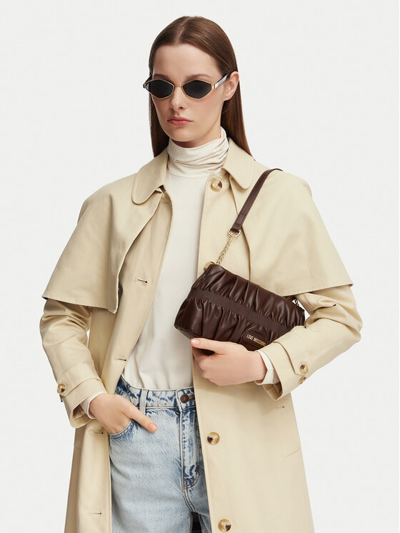 LOVE MOSCHINO Ročna torba JC4089PP1PLU0300 Rjava