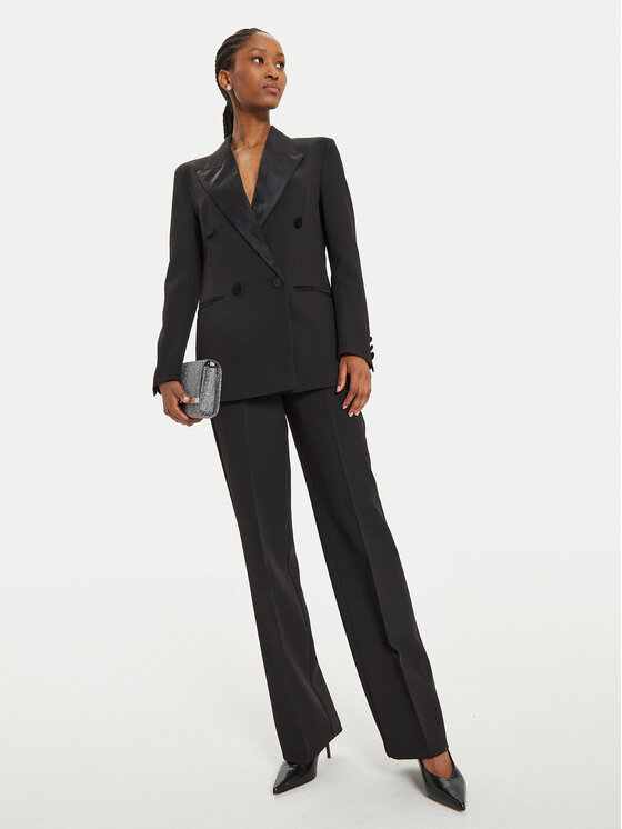 ViCOLO ViCOLO Pantaloni din material TS0316 Negru Regular Fit