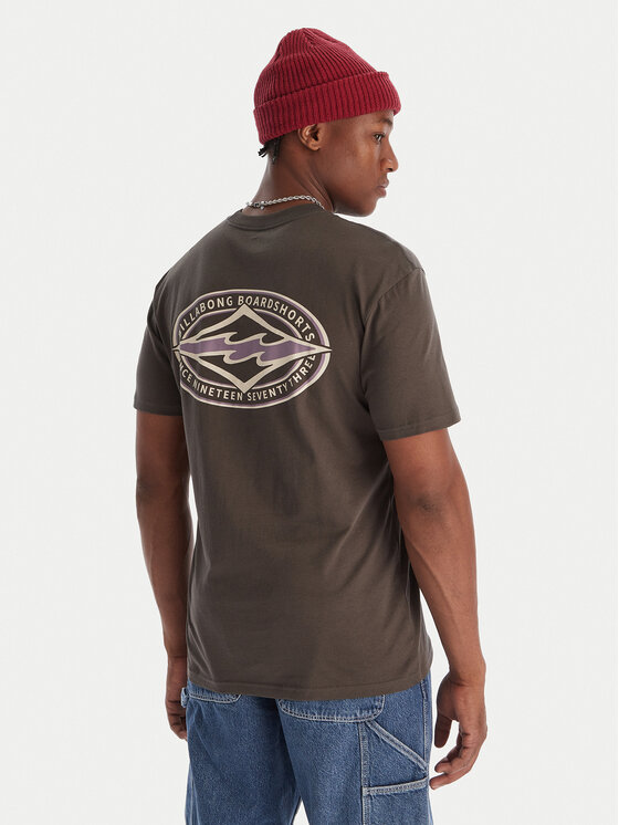 Billabong Billabong Tričko Diamond Vision SS EBYZT00358 Sivá Regular Fit