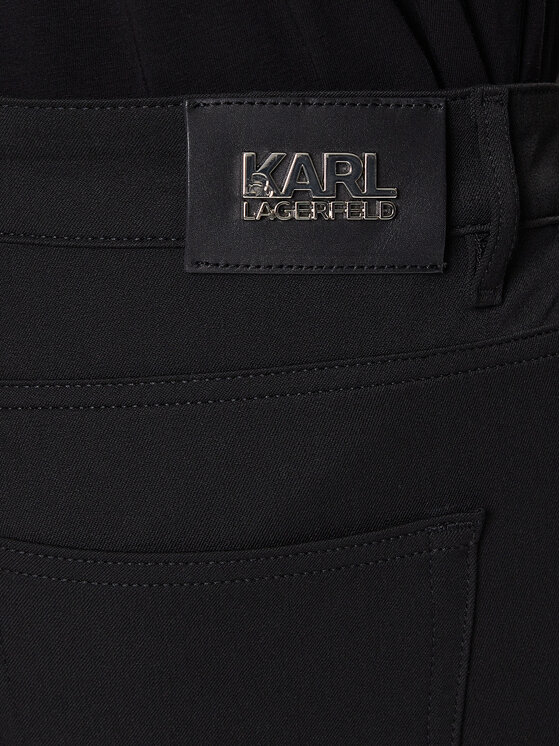 KARL LAGERFELD KARL LAGERFELD Szövet nadrág 265840 554815 Fekete Regular Fit