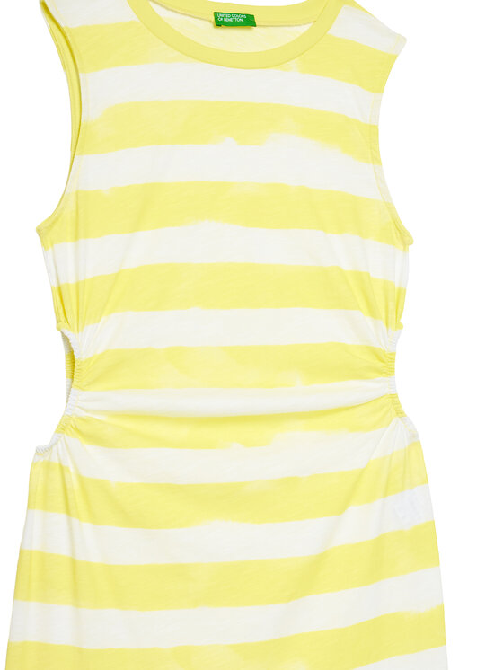 United Colors Of Benetton United Colors Of Benetton Rochie de vară 3SL3CV013 Galben Regular Fit