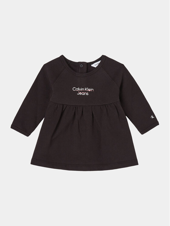 Calvin Klein Jeans Calvin Klein Jeans Kasdieninė suknelė Hero Logo IN0IN00089 Juoda Regular Fit