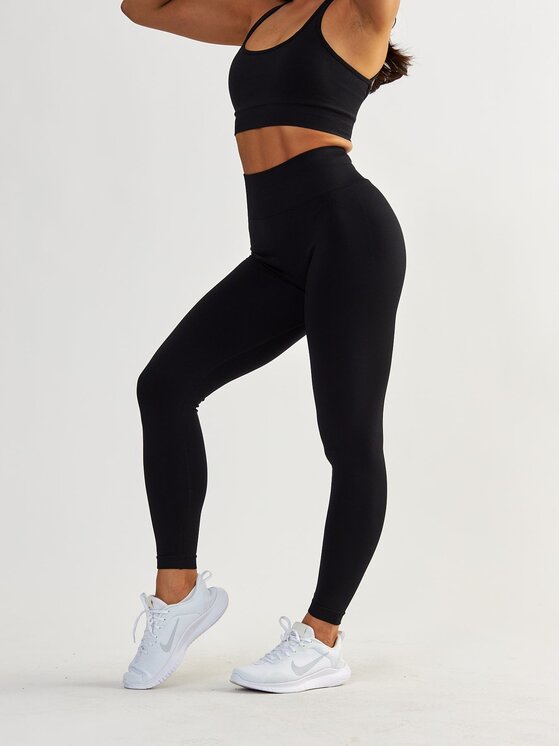 BeShaped BeShaped Legginsy Modelujące - Gym Queen Czarny Shaping Fit