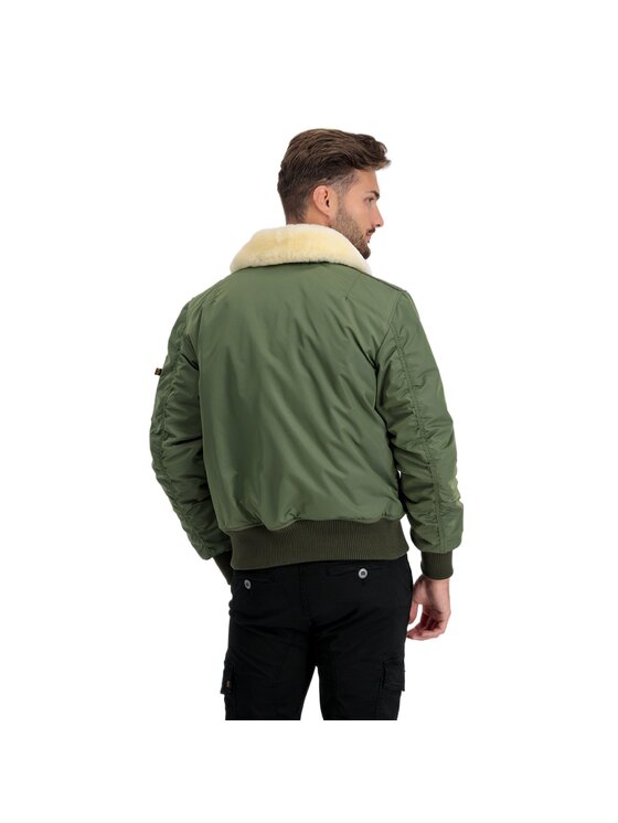 Alpha Industries Alpha Industries Kurtka bomber AI.198113-01-L Zielony Slim Fit