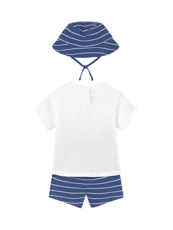 Mayoral Mayoral Set T-Shirt und Shorts 1666 Blau Regular Fit