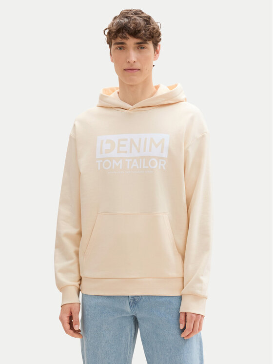Tom Tailor Denim Mikina 1041482 Écru Regular Fit