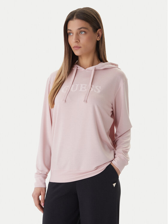 Guess Guess Majica dugih rukava O6GQ00 KCQP2 Ružičasta Regular Fit