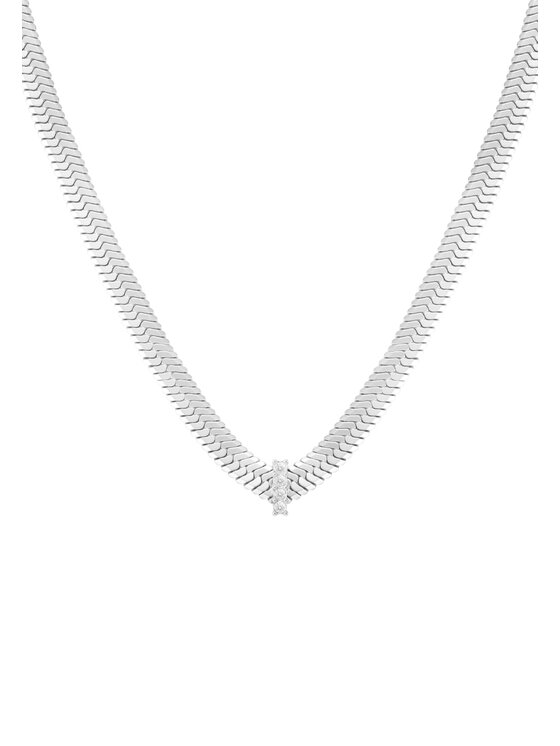 Rosefield Rosefield Naszyjnik Snake Evolution Collection Srebrny
