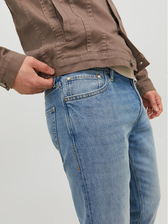 Jack & Jones Jack & Jones Džínsy Mike 12237309 Modrá Tapered Fit