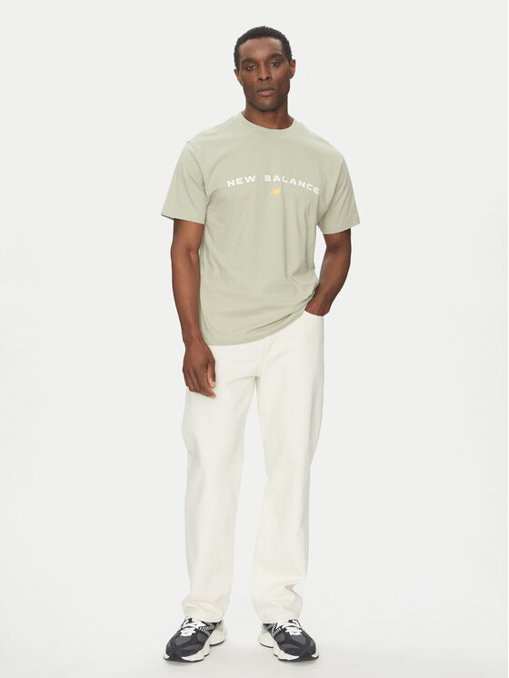 New Balance New Balance Tricou Reimagined Graphic MT51506 Verde Relaxed Fit