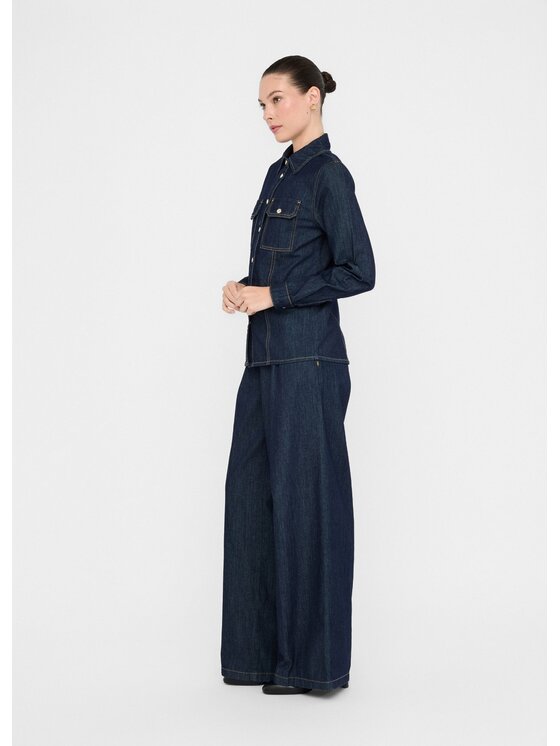 Liu Jo Liu Jo Koszula UF5150D026877000 Błękitny Slim Fit