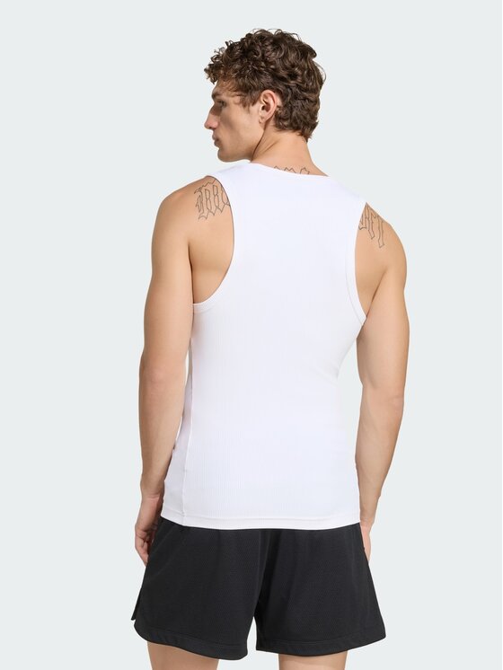 adidas adidas Tank top 161555 Biały Fitted Fit