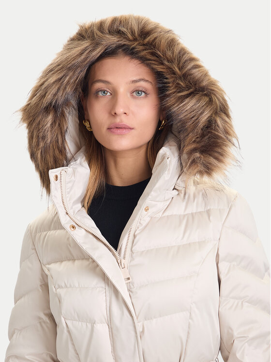 Guess Guess Zimski plašč W5BL30 W2802 Écru Regular Fit