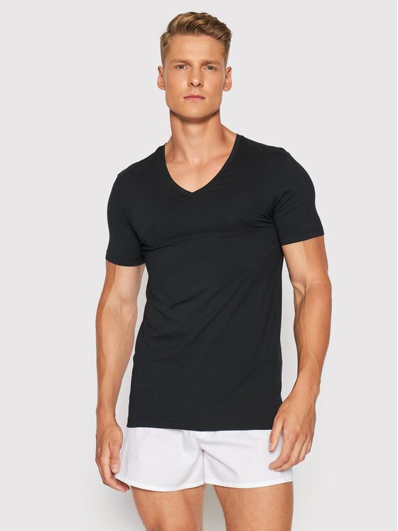 Hanro Hanro Майка Superior 3089 Чорний Slim Fit