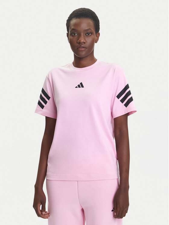 adidas adidas Póló Future Icons 3-Stripes JE0240 Rózsaszín Regular Fit