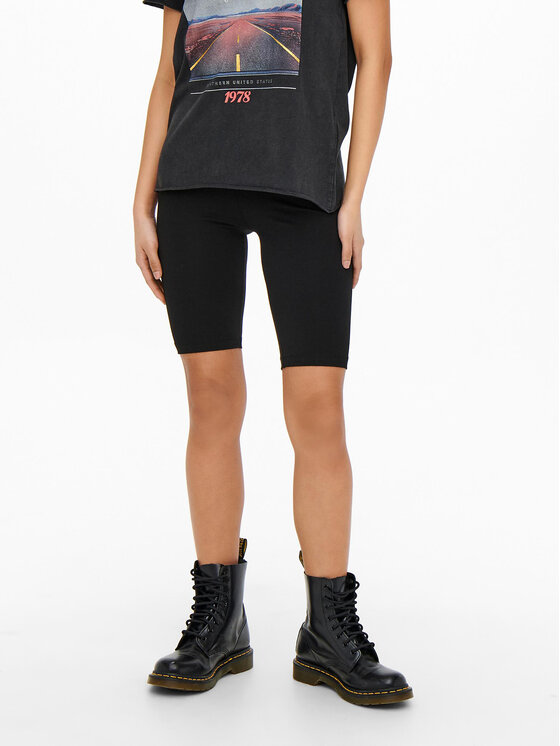ONLY ONLY Kerékpáros nadrág 15174969 Fekete Slim Fit