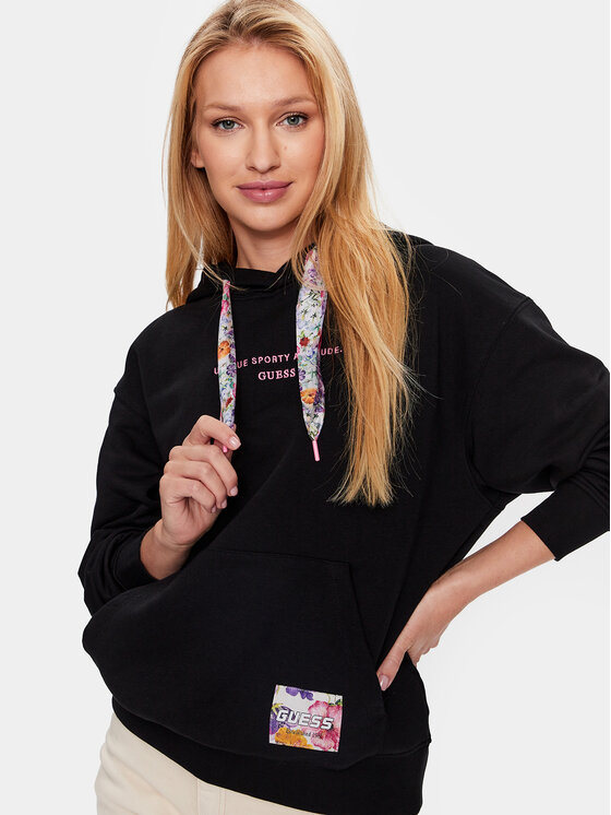 Guess Guess Felpa Bea V3YQ03 KBVB2 Nero Regular Fit