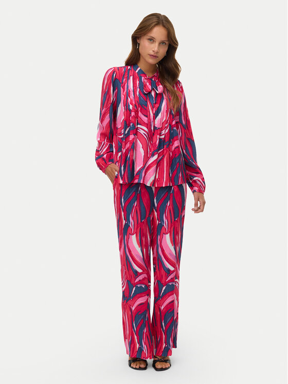 Vero Moda Vero Moda Hlače iz tkanine Vera 10338759 Roza Wide Leg