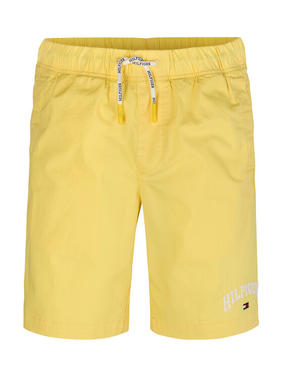 Tommy Hilfiger Tommy Hilfiger Szorty sportowe KB0KB09642 Żółty Regular Fit