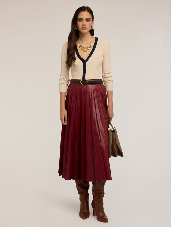 Motivi Motivi Cardigan M362W003445N0S1 Bianco Slim Fit