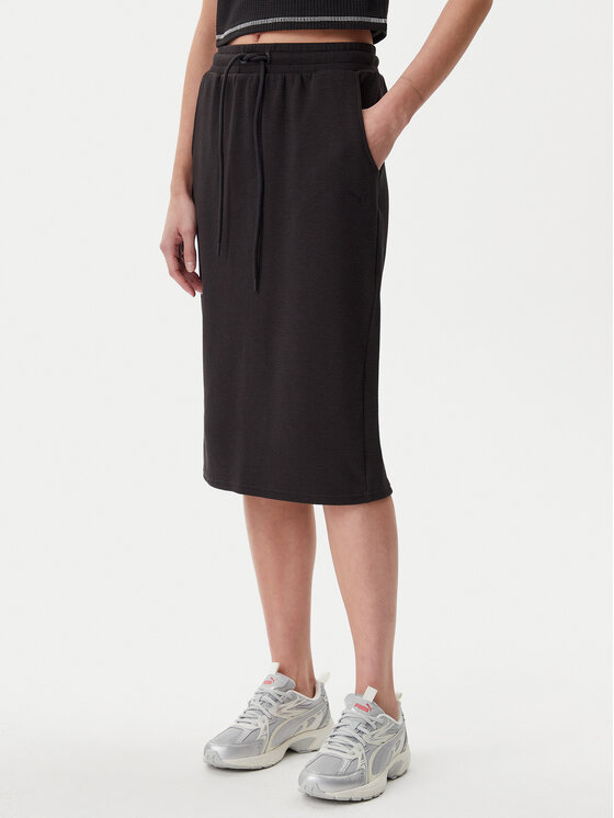 Női Midi szoknya Puma, Méret: XL, Fekete, Her 685059