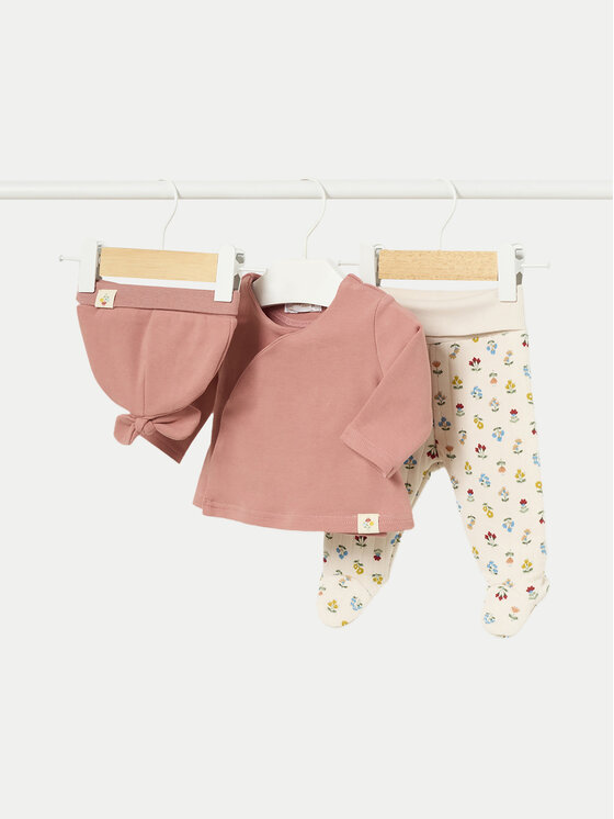 Mayoral Mayoral Set de bluză și pantaloni cu botoșei 2520 Roz Regular Fit
