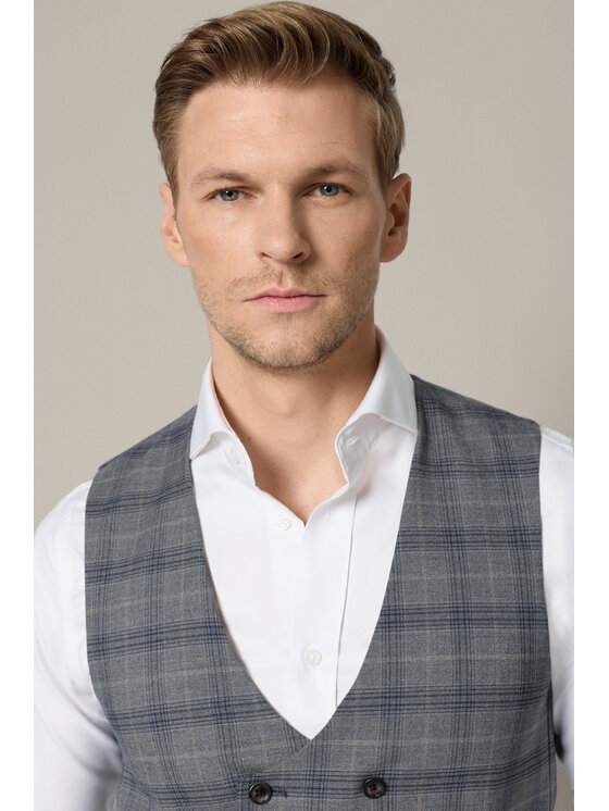 Lancerto Lancerto Kamizelka Almaden KA073126000006 Szary Regular Fit