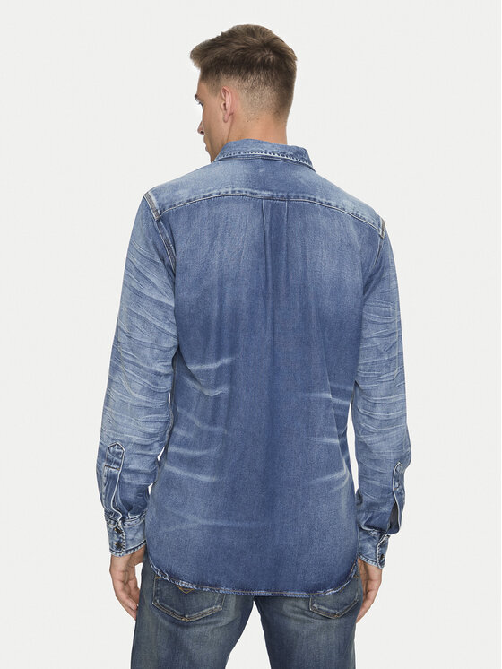 REPLAY Replay cămașă de blugi M4074 .000.624 72A Albastru Regular Fit