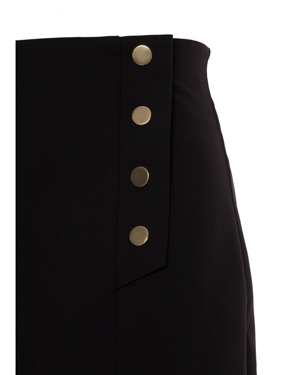 NIFE NIFE Midi sukně SP79 Černá Regular Fit