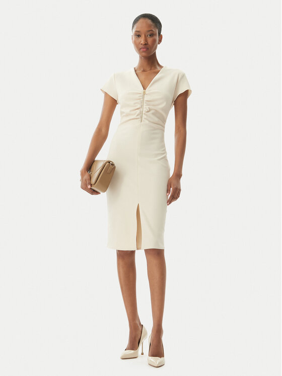 Rinascimento Rinascimento Abito da cocktail CFC0123774003 Beige Regular Fit
