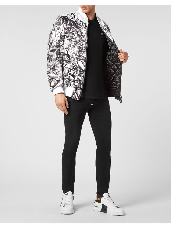 PHILIPP PLEIN PHILIPP PLEIN Giubbotto piumino 3391 Bianco Regular Fit