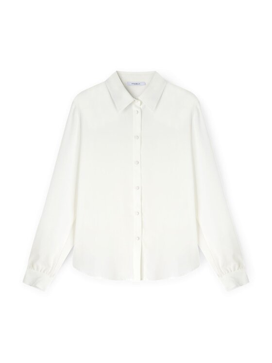 Motivi Motivi Camicia 5192Q200897N011 Bianco Regular Fit