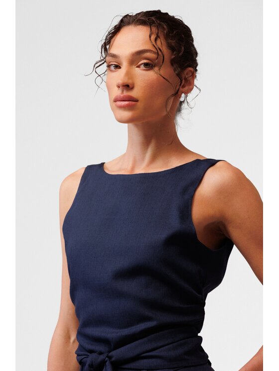 LE POSSÉ LE POSSÉ Top TZOPIW Blu scuro Regular Fit