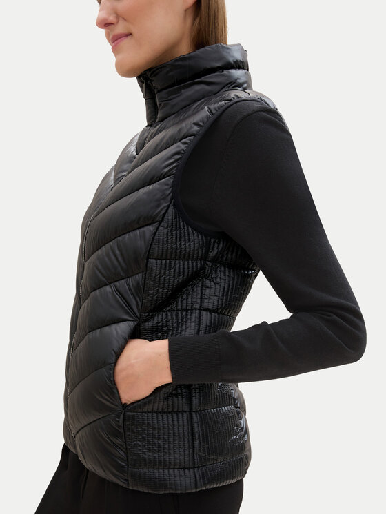 Tom Tailor Tom Tailor Безрукавка 1041486 Чорний Slim Fit