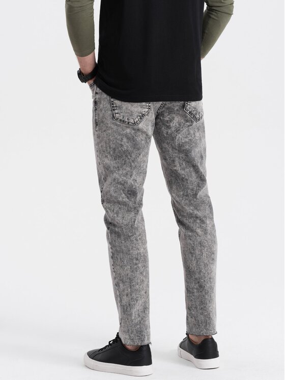 Ombre Ombre Jeansy P923 Szary Regular Fit