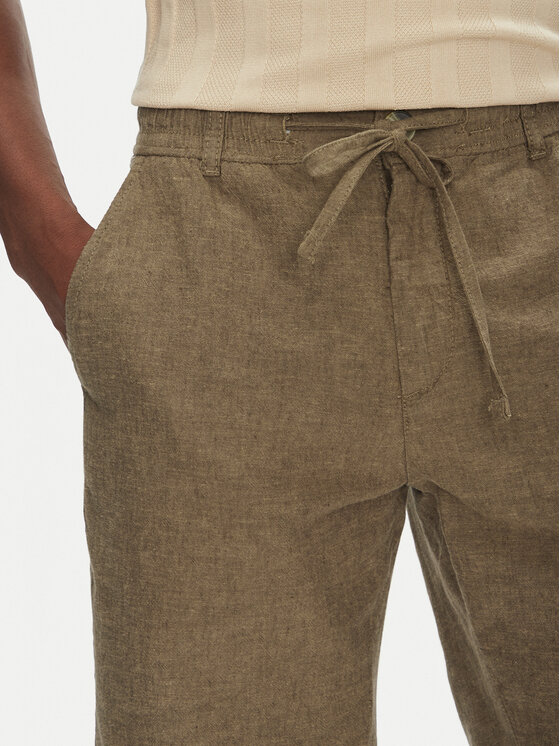 Lindbergh Lindbergh Szorty materiałowe 30-508003 Beżowy Relaxed Fit